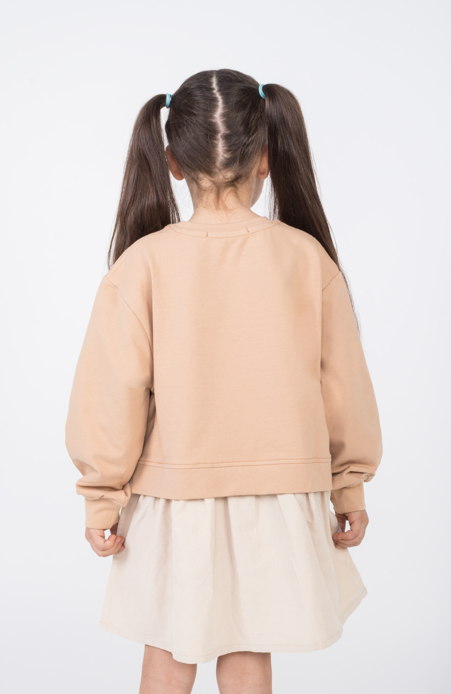 پیراهن آستین بلند دورس لایکرا و مخمل کبریتی