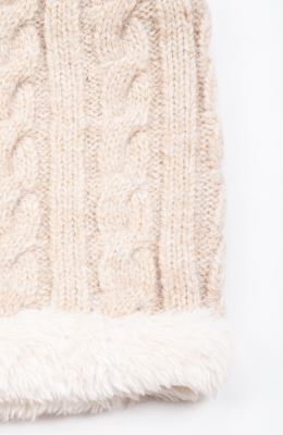 کلاه و رینگ بافت لبه خزه دار