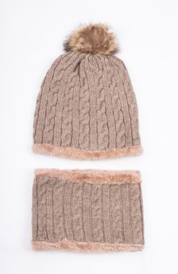 کلاه و رینگ بافت لبه خزه دار