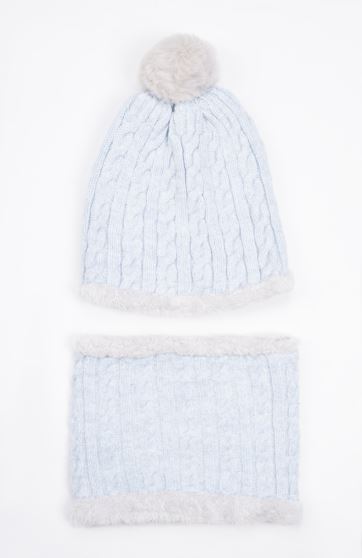 کلاه و رینگ بافت لبه خزه دار