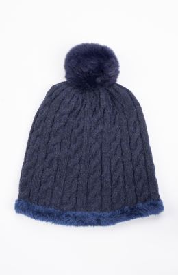 کلاه و رینگ بافت لبه خزه دار