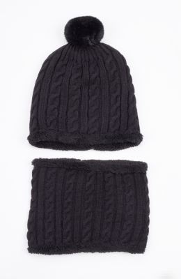 کلاه و رینگ بافت لبه خزه دار