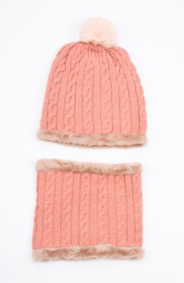 کلاه و رینگ بافت لبه خزه دار