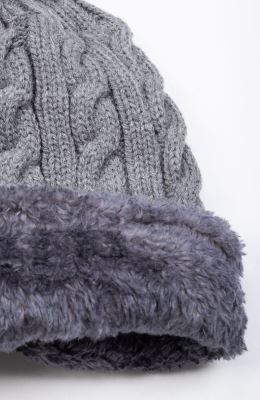 کلاه و رینگ بافت لبه خزه دار