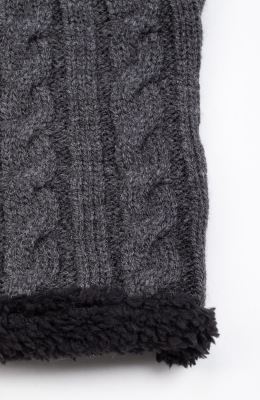 کلاه و رینگ بافت لبه خزه دار