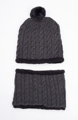 کلاه و رینگ بافت لبه خزه دار