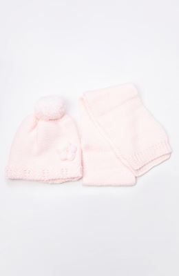 کلاه گلدار و شال بافت