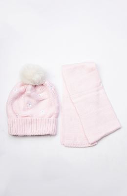 کلاه گلدوزی گلدار و شال بافت