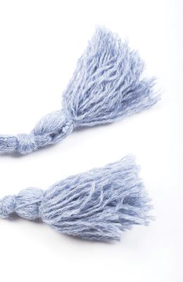 کلاه راه راه دو رنگ و شال بافت