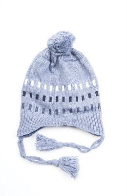 کلاه راه راه و شال بافت