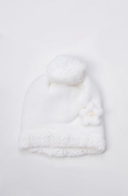 کلاه گلدار و شال بافت