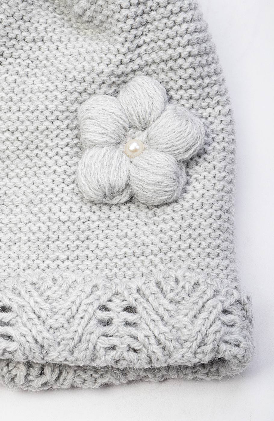 کلاه گلدار و شال بافت