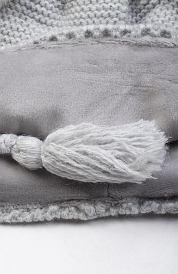 کلاه دو گوش و شال بافت