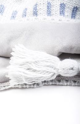 کلاه راه راه و شال بافت