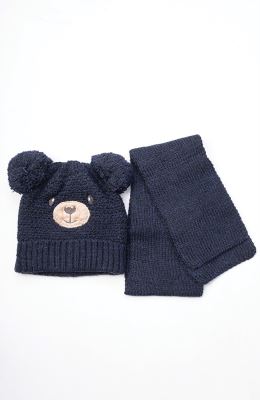 کلاه خرسی و شال بافت