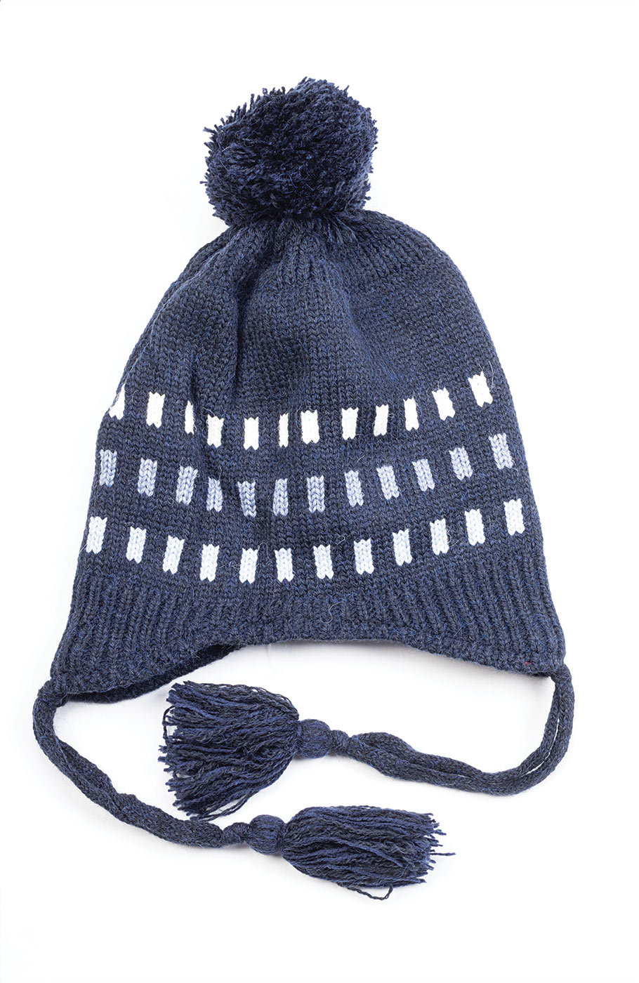 کلاه راه راه و شال بافت