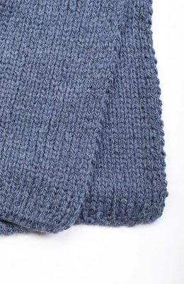 کلاه راه راه دو رنگ و شال بافت