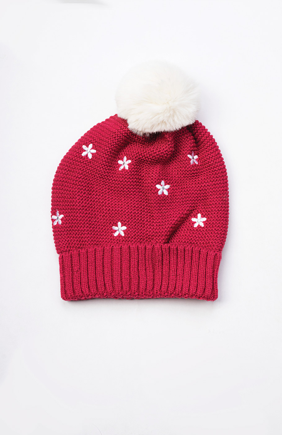 کلاه گلدوزی گلدار و شال بافت