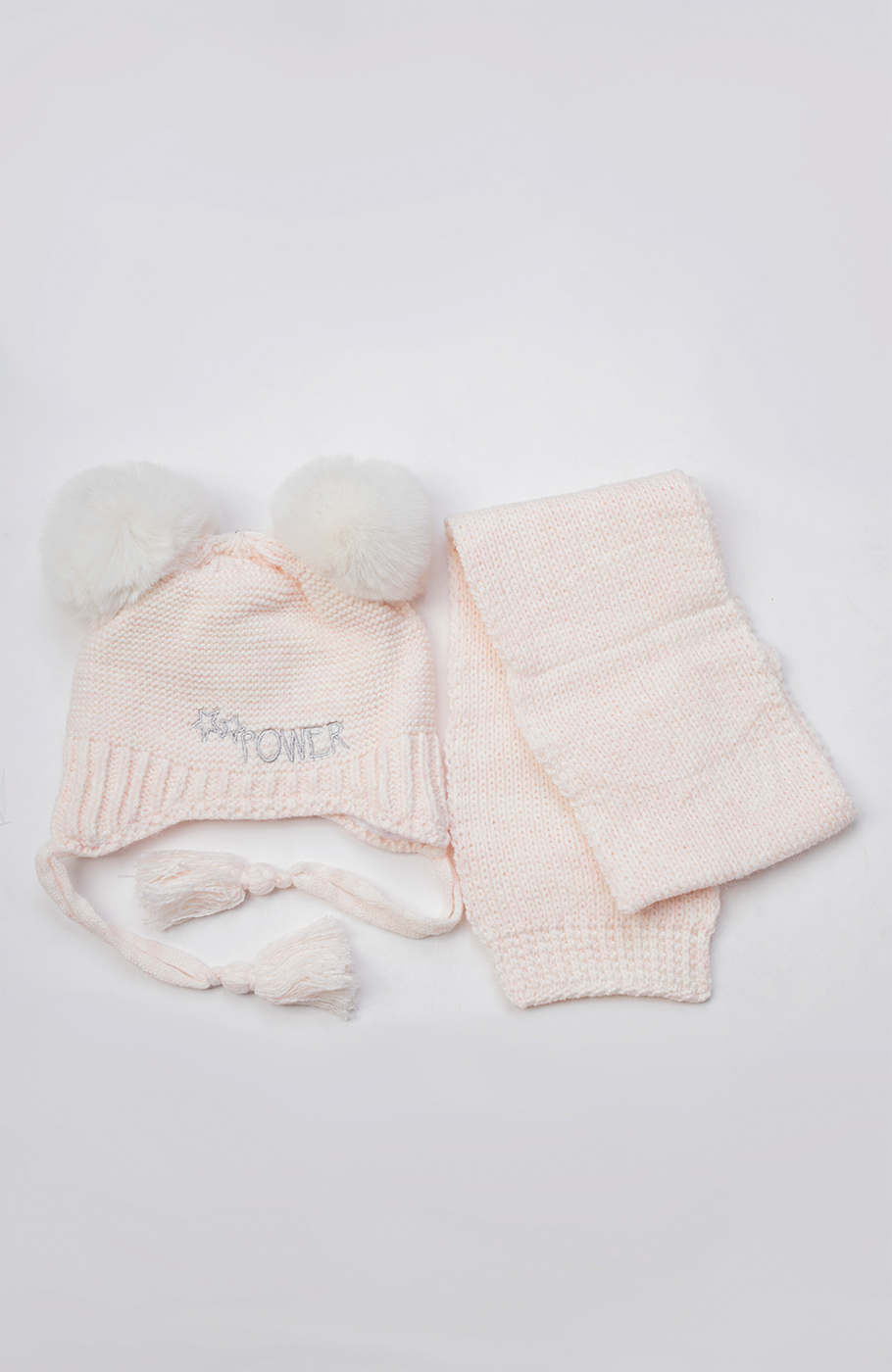 کلاه دو گوش و شال بافت