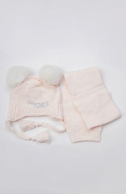 کلاه دو گوش و شال بافت