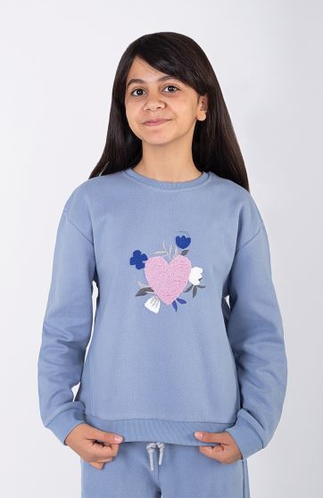 تیشرت آستین بلند پلار مخملی ( ست با کد10762)