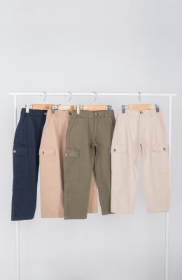 شلوار کتان جیب دار