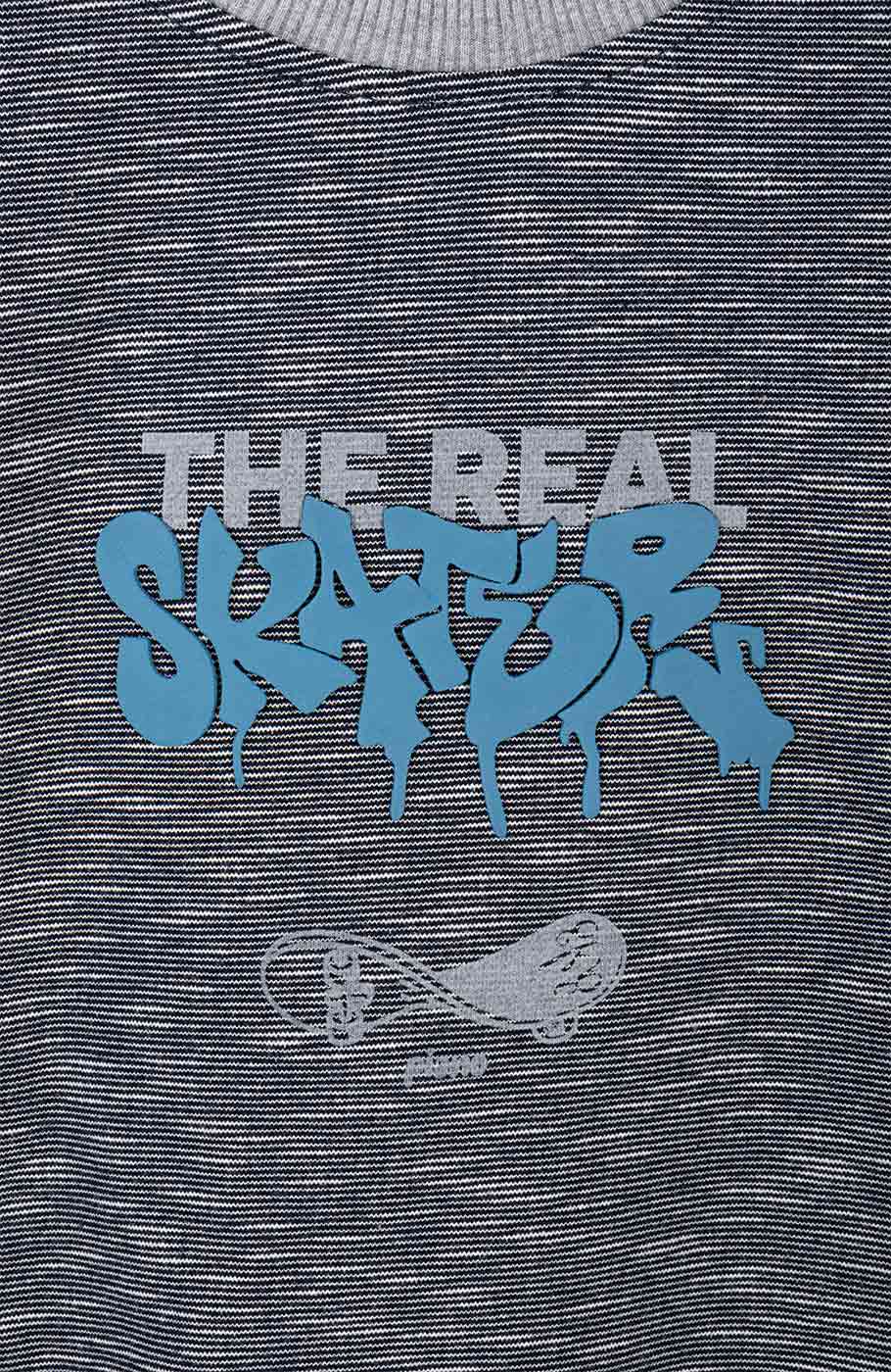 تیشرت آستین بلند دورس افکت دار (ست با کد 11443)