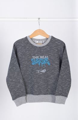 تیشرت آستین بلند دورس افکت دار (ست با کد 11443)