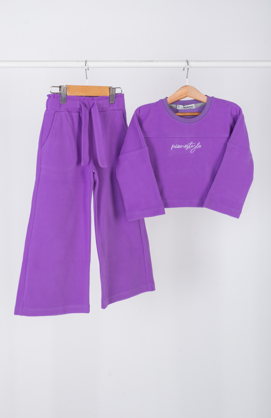 تیشرت آستین بلند پلار مخملی (ست با کد 10764)