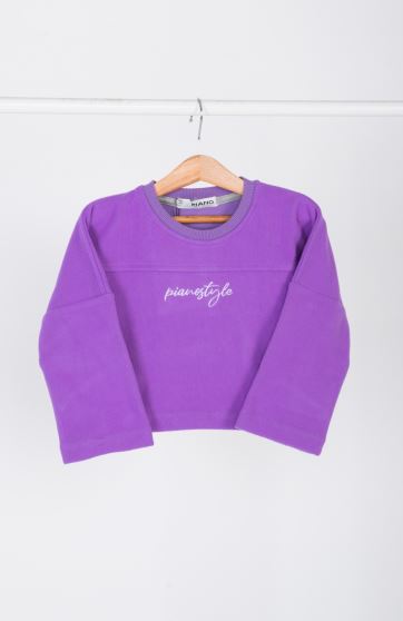 تیشرت آستین بلند پلار مخملی (ست با کد 10764)