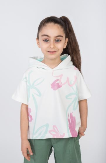 هودی آستین کوتاه دورس دو نخ