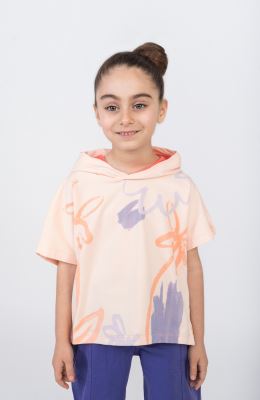 هودی آستین کوتاه دورس دو نخ