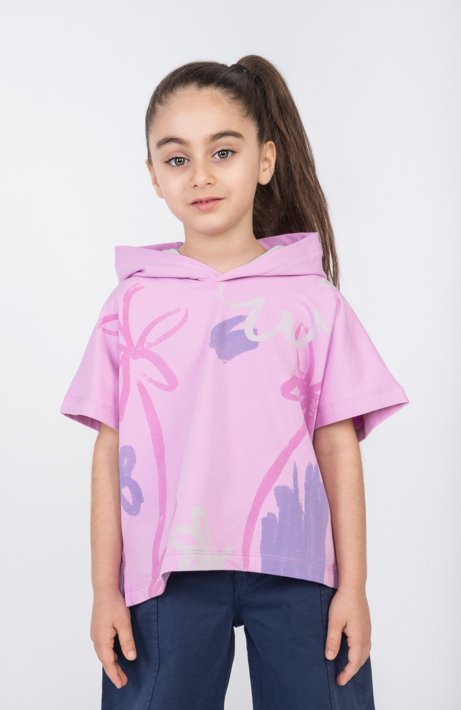 هودی آستین کوتاه دورس دو نخ