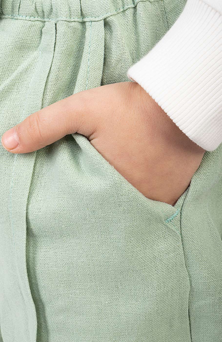 شلوار لینن پینتاکس دار