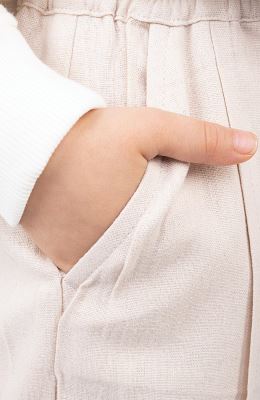 شلوار لینن پینتاکس دار