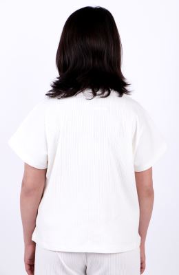 تیشرت پنبه لایکرا سوزن خالی (ست با کد 10790)