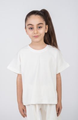 تیشرت ژاکارد طرح گندمی (ست با کد 10792)