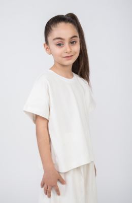 تیشرت ژاکارد طرح گندمی (ست با کد 10792)