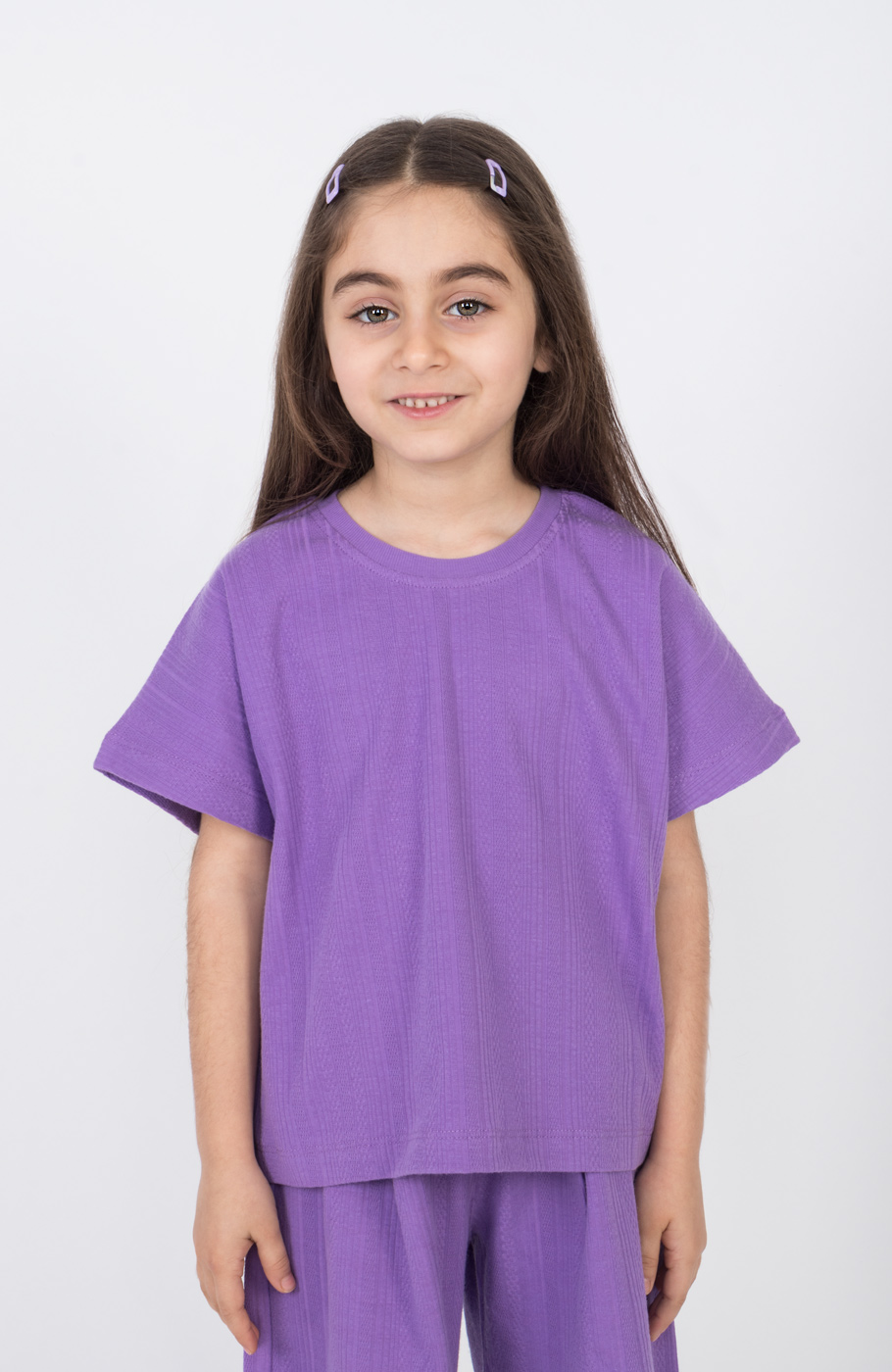 تیشرت ژاکارد طرح گندمی (ست با کد 10792)