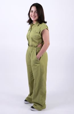 سرهمی شلواری کتان کج راه