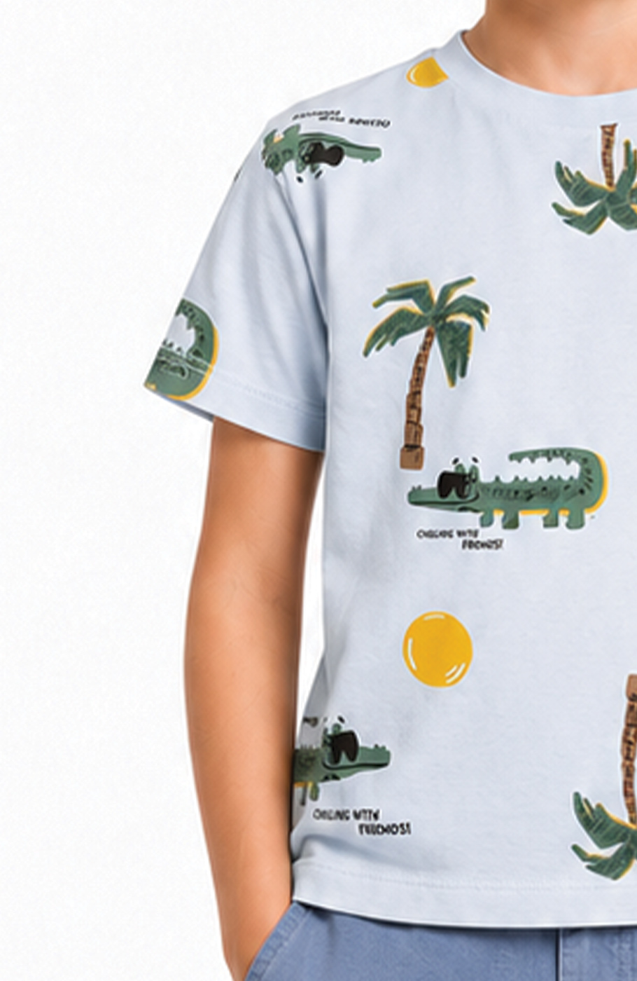 تیشرت یکرولایکرا تمام چاپ هاوایی