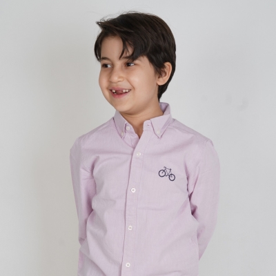 شومیز پسرانه با گلدوزی پیش سینه