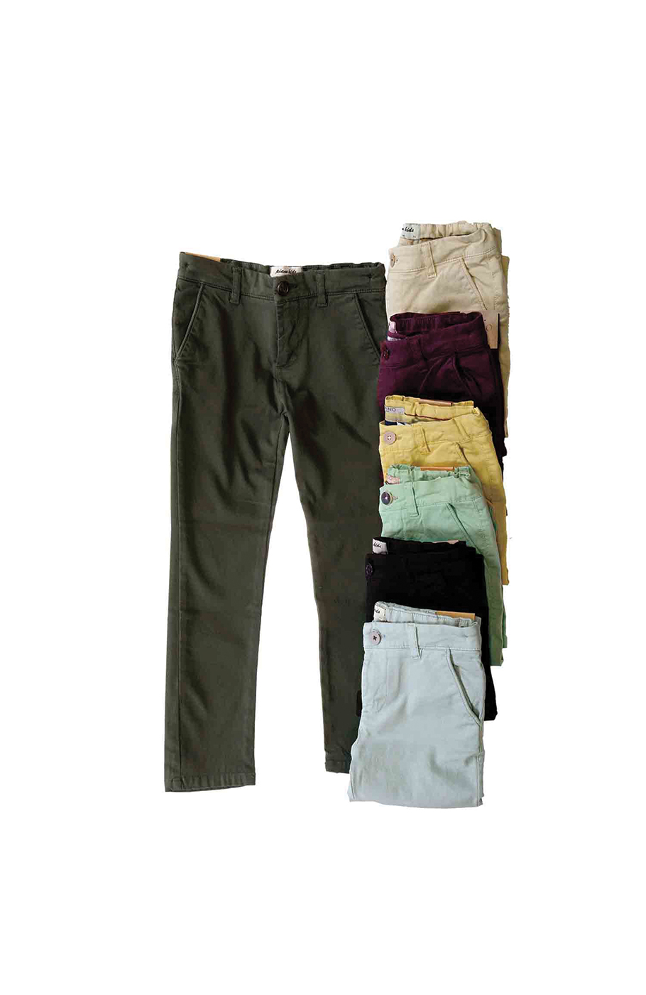 شلوار کتان رنگی