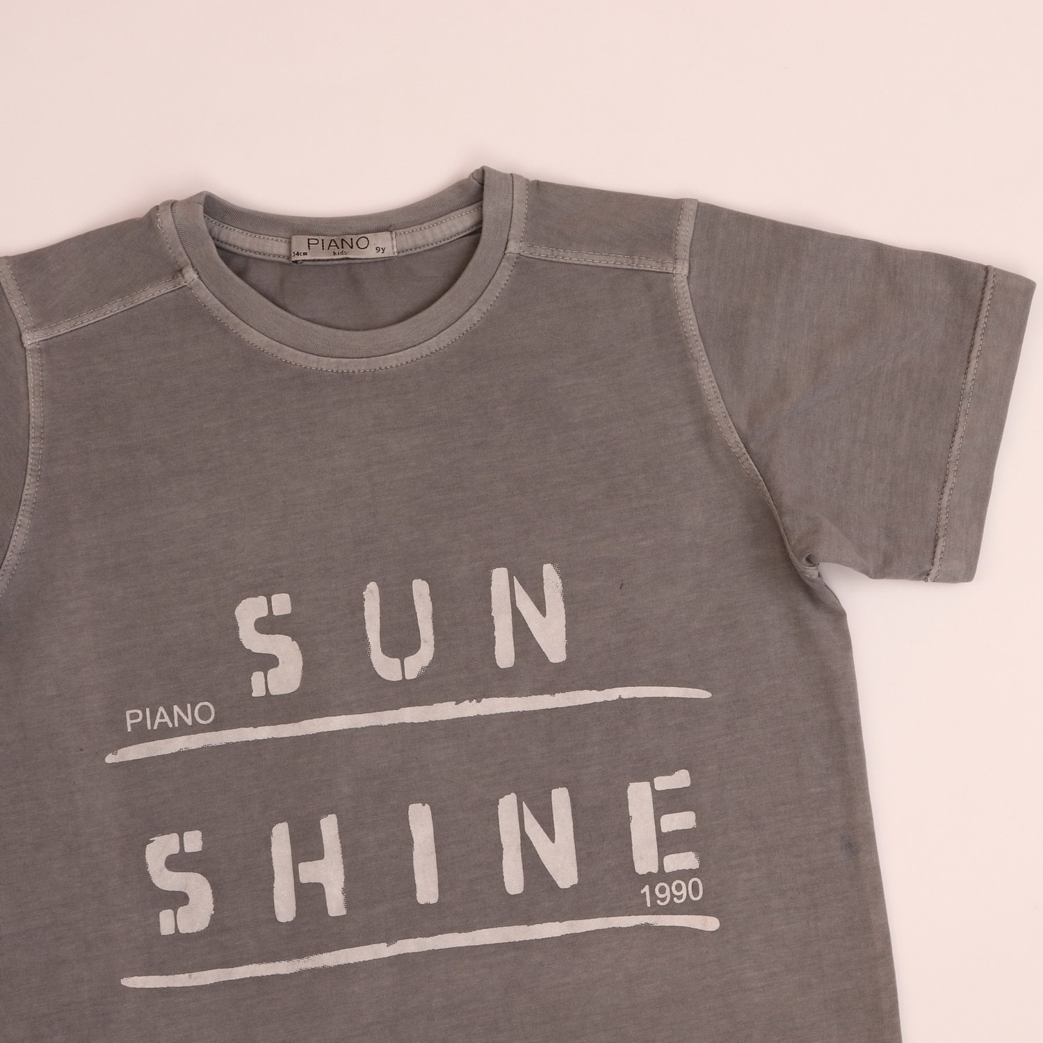 تیشرت یقه گرد سنگ شور