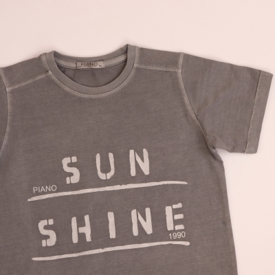 تیشرت یقه گرد سنگ شور